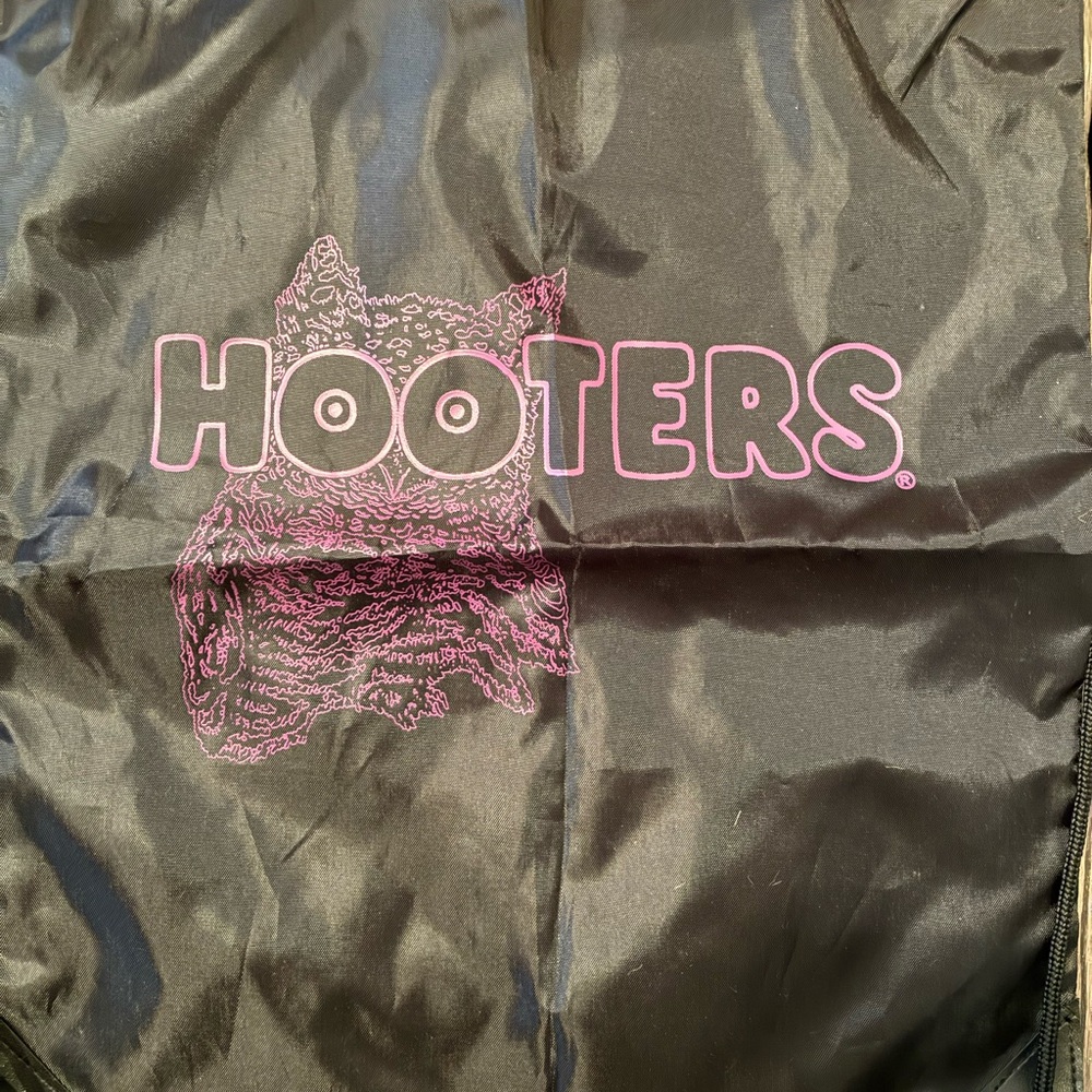 Hooters Black and Pink Logo Bag